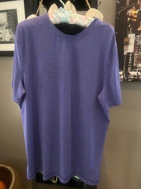 Lululemon Women’s size 12 Crew Neck Short Sleeve Shirt - Purple and Black